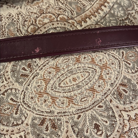 Coach Super Soft Burgundy Leather Handbag with removable shoulder strap - Picture 12 of 15